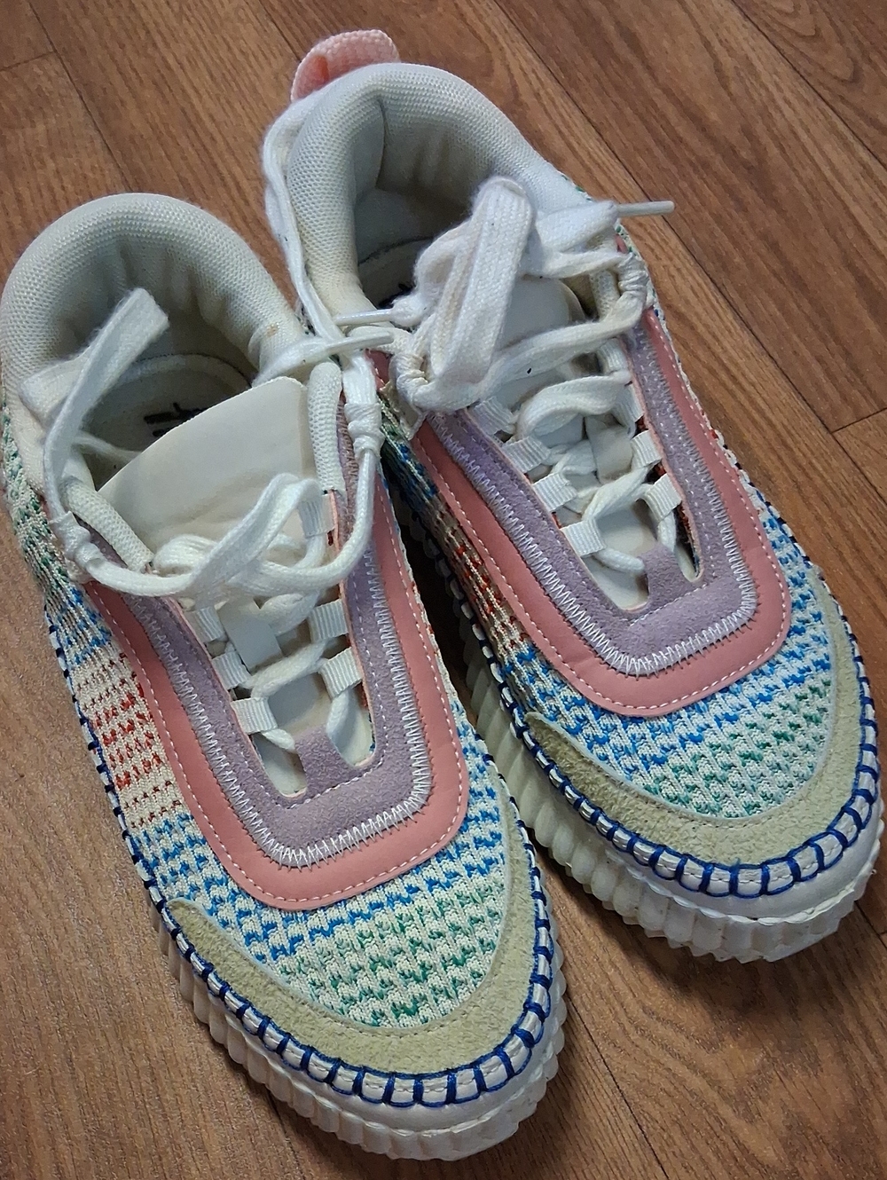 Womens' Multicolor Knit Casual Sneakers - Heygirl Brand